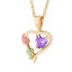 Heart with Multiple Stone Options & All Birthstones - by Landstrom's